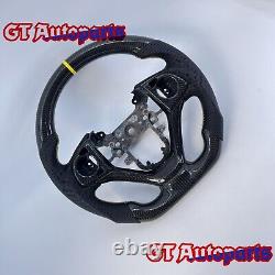 Black Carbon Fiber perforated leather Steering Wheel Fit for Honda CRV 2012-2017
