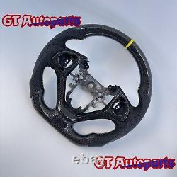 Black Carbon Fiber perforated leather Steering Wheel Fit for Honda CRV 2012-2017