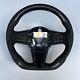 Black Leather Carbon Fiber Steering Wheel Fit for Acura 2019-2024 RDX