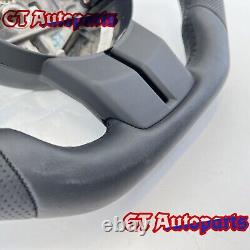 Black Leather Carbon Fiber Steering Wheel Fit for Jeep Wrangler JK 2011-2017