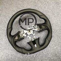 Black Smooth Leather Steering Wheel Fit For Infiniti Q50 QX50 2014 2015-2017
