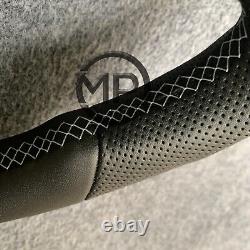 Black Smooth Leather Steering Wheel Fit For Infiniti Q50 QX50 2014 2015-2017