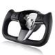 Black Yoke Steering Wheel For Tesla Model 3 & Y 2017-23 withHeated &Patches