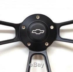 Blazer C/K Series S10 Chevy Truck Steering Wheel Carbon Fiber & Black 14 Bowtie