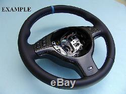 Bmw E46 M3, E39 M5 Real Carbon Fiber Steering Wheel Trim, New Laminated