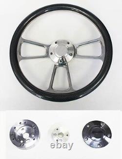 Bronco 70-77 F100 F150 F250 F350 Truck Carbon Fiber & Billet 14 Steering Wheel