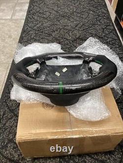 C4 Corvette Carbon Fiber Steering Wheel withBlack Leather and Custom Stitching