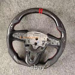 CARBON FIBER BLACK LEATHER Steering Wheel FOR Cadillac CT4 CT5 2022-2025