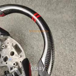 CARBON FIBER BLACK LEATHER Steering Wheel FOR Cadillac CT4 CT5 2022-2025