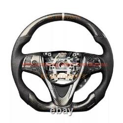 CARBON FIBER Steering Wheel FOR 2015 Acura TLX BLACK LINE LEATHER