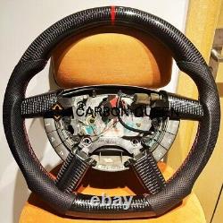 CARBON FIBER Steering Wheel FOR Pontiac GTO /HOLDEN 2004-2006 WithBLACK LEATHER