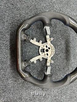 CARBON FIBER Steering Wheel For Chevrolet Corvette C5 Z06 97-04 Suede D shape