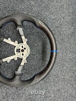 CARBON FIBER Steering Wheel For Chevrolet Corvette C5 Z06 97-04 Suede D shape