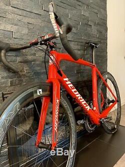 CLEAN! Hedrick Version 4 Sram Red 58cm Carbon Road Race Bike 58 Reynolds Wheels