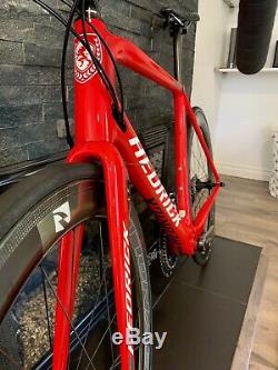 CLEAN! Hedrick Version 4 Sram Red 58cm Carbon Road Race Bike 58 Reynolds Wheels