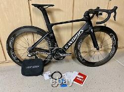 CLEAN! Specialized S-Works Venge Aero Duraace Di2 52cm With Carbon Wheels & POWER