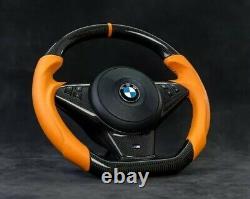 CUSTOM BMW E60 M5 E63 E64 M6 Performance Steering Wheel Carbon Fiber SMG