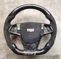 Cadillac Forged Carbon Fiber Steering Wheel V Leather Customize