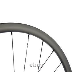 Carbon Cyclocross Wheels 700C 30mm Carbon Wheelset With Disc Brake Thru Axle/QR