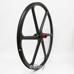 Carbon Fiber 6 Spokes Mountain Bike Wheels 29er 30mm Width 3K Matte MTB Wheelset