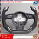 Carbon Fiber Alcantara Steering Wheel Fit 12+ Audi S3 S4 S5 RS3 RS4 RS5 RS6 Yoke