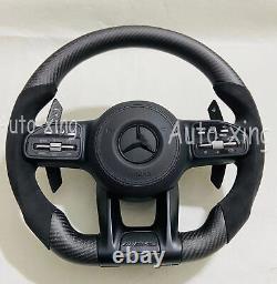 Carbon Fiber Alcantara Steering Wheel for Mercedes-Benz AMG G C E63 S63 GLS63 GT