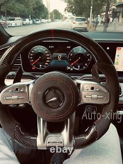 Carbon Fiber Alcantara Steering Wheel for Mercedes-Benz AMG G C E63 S63 GLS63 GT