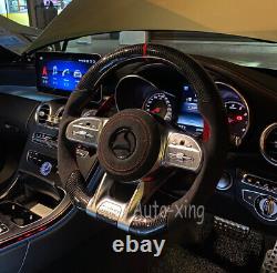 Carbon Fiber Alcantara Steering Wheel for Mercedes-Benz AMG G C E63 S63 GLS63 GT