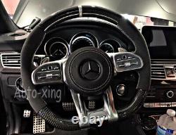 Carbon Fiber Alcantara Steering Wheel for Mercedes-Benz AMG G C E63 S63 GLS63 GT