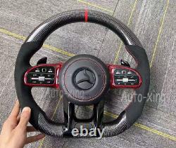 Carbon Fiber Alcantara Steering Wheel for Mercedes-Benz AMG G C E63 S63 GLS63 GT