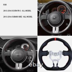 Carbon Fiber Black Steering Wheel For 2013-2016 SCION FR-S BRZ