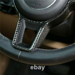 Carbon Fiber Car Steering Wheel Trim For Porsche 718 911 Panamera Macan Cayenn