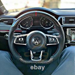 Carbon Fiber Custom Steering Wheel Fit for VW Golf R MK7 GTI R Golf GTD R 2015+