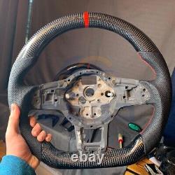 Carbon Fiber Custom Steering Wheel Fit for VW Golf R MK7 GTI R Golf GTD R 2015+