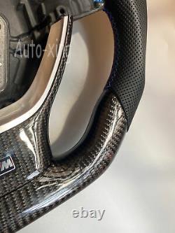 Carbon Fiber Custom Steering Wheel for BMW M5 M6 M7 F10 F11 F30 No Shift Holes