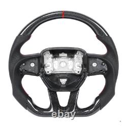 Carbon Fiber Custom Steering Wheel for Dodge Charger Challenger Scat SRT GT 15+