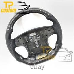 Carbon Fiber Customized Steering Wheel fit for Volvo S80 2007-2008 Black Leather