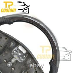 Carbon Fiber Customized Steering Wheel fit for Volvo S80 2007-2008 Black Leather