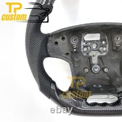Carbon Fiber Customized Steering Wheel fit for Volvo S80 2007-2008 Black Leather