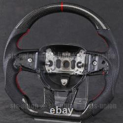 Carbon Fiber Flat Bottom Steering Wheel for Dodge Charger Challenger SRT GT Scat