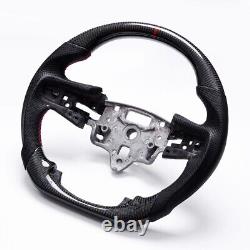 Carbon Fiber Flat Bottom Steering Wheel for GMC Sierra 2019+ withPaddles Heated
