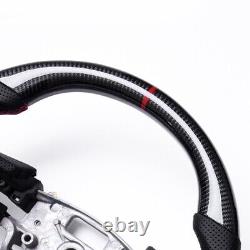 Carbon Fiber Flat Bottom Steering Wheel for GMC Sierra 2019+ withPaddles Heated