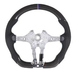 Carbon Fiber Flat Perforated Steering Wheel for BMW F80 F82 F30 X5 X M1 M2 M3 M4