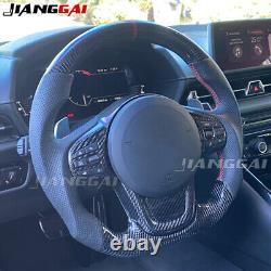 Carbon Fiber Flat Sport Steering Wheel Fit 2020+ Toyota Supra MK5 A90 MKV