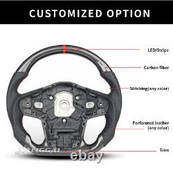 Carbon Fiber Flat Sport Steering Wheel Fit 2020+ Toyota Supra MK5 A90 MKV