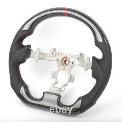 Carbon Fiber Flat Sport Universal Steering Wheel For Nissan GTR R35 2009-2015
