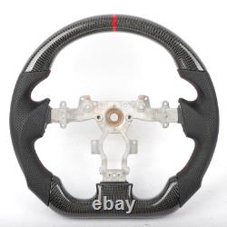 Carbon Fiber Flat Sport Universal Steering Wheel For Nissan GTR R35 2009-2015
