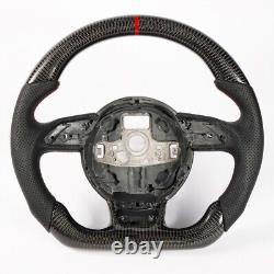 Carbon Fiber Flat Sports Steering Wheel for Audi B8.5 2013+ S3 S4 S5 S6 S7 S8