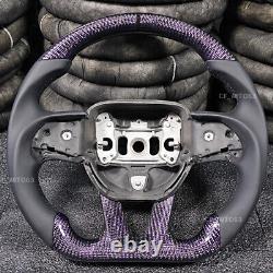 Carbon Fiber HEATED Steering Wheel Fit 15+ Dodge Challenger Charger SRT Hellcat