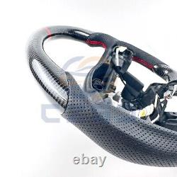 Carbon Fiber Hetaed Steering Wheel Fit Ford F150 F250 Raptor 2015+ withPaddles